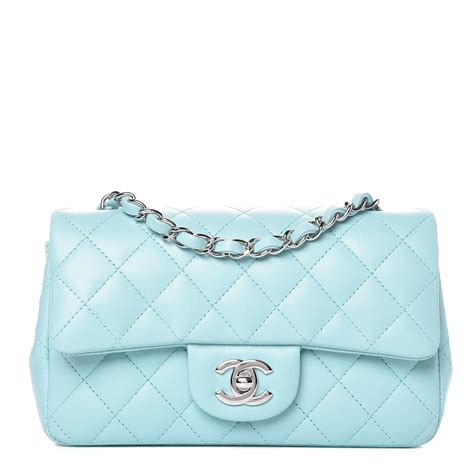 mini blue chanel bag